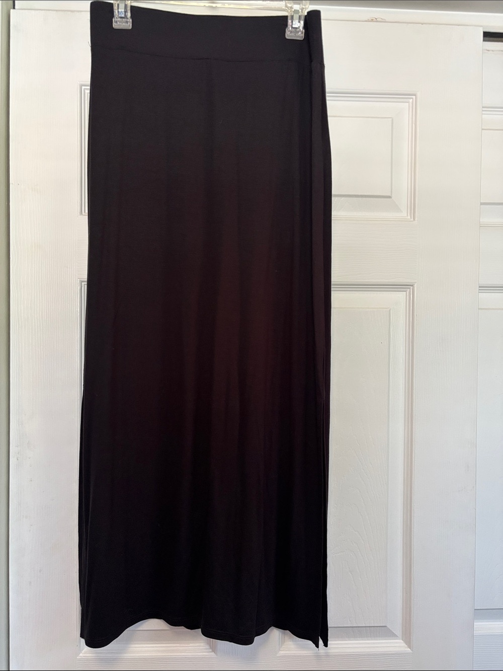 Long petite black skirt